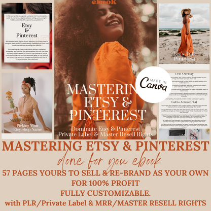 Mastering Etsy & Pinterest EBOOK with MRR/PLR
