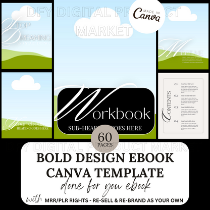 Bold Vibe Ebook/Workbook Canva Template