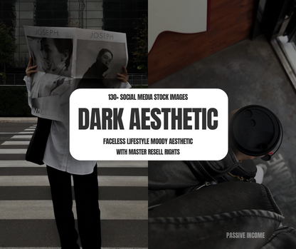 130+ Dark Aesthetic Social Media Instagram Post + Stories