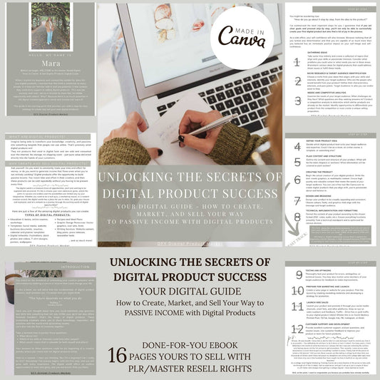 Unlocking the Secrets of Digital Product Success - How to Create and Sell - Lead Magnet