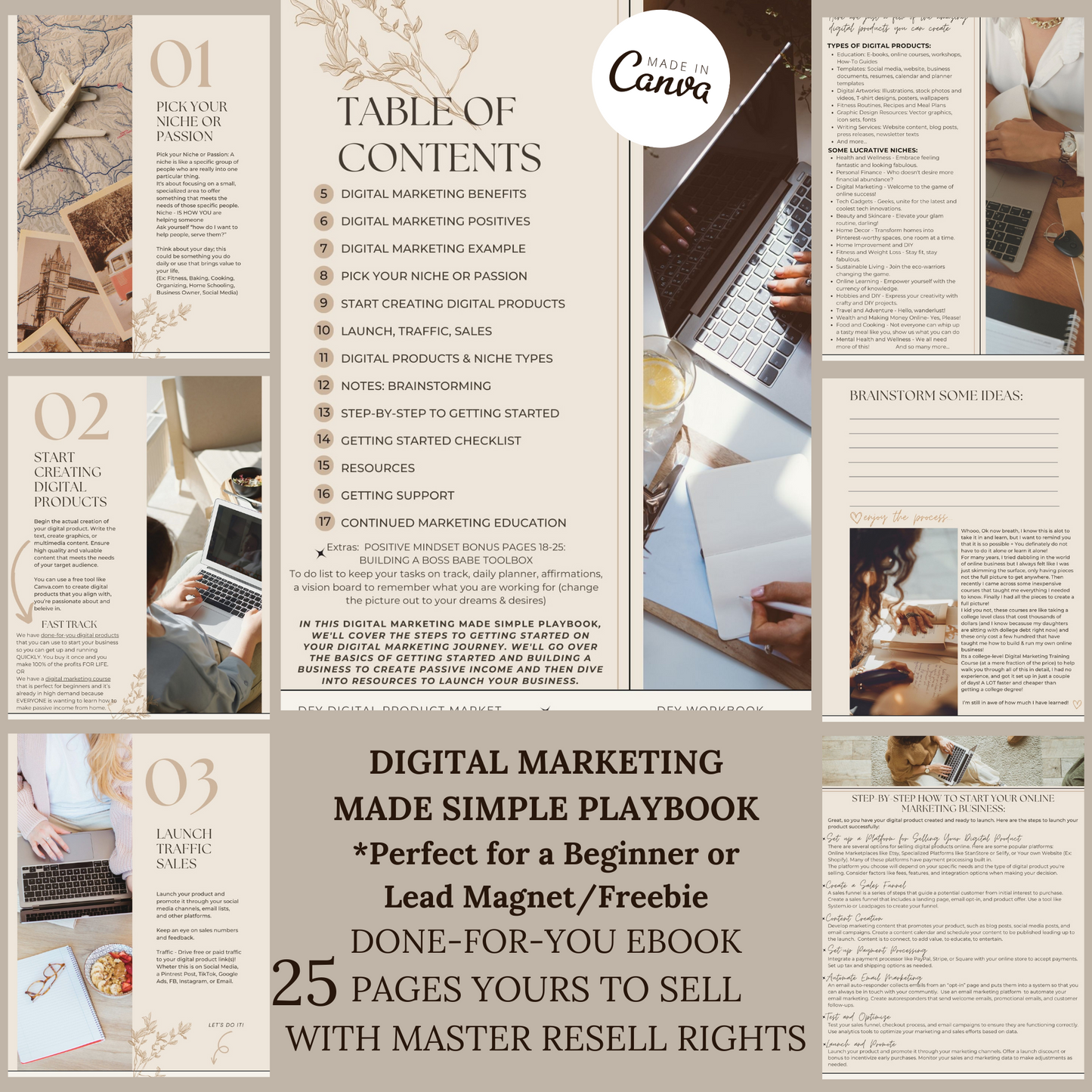 Digital Marketing Made Simple Playbook -  Beginners eBook/Lead Magnet