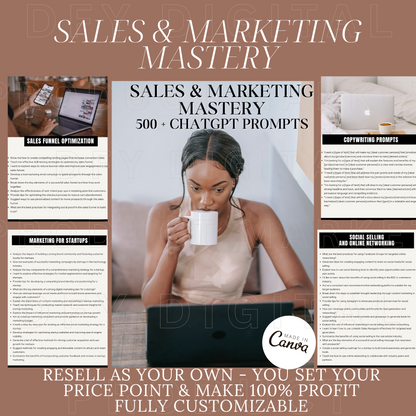 Sales + Marketing Mastery eBook - ChatGPT Prompts with MRR / PLR