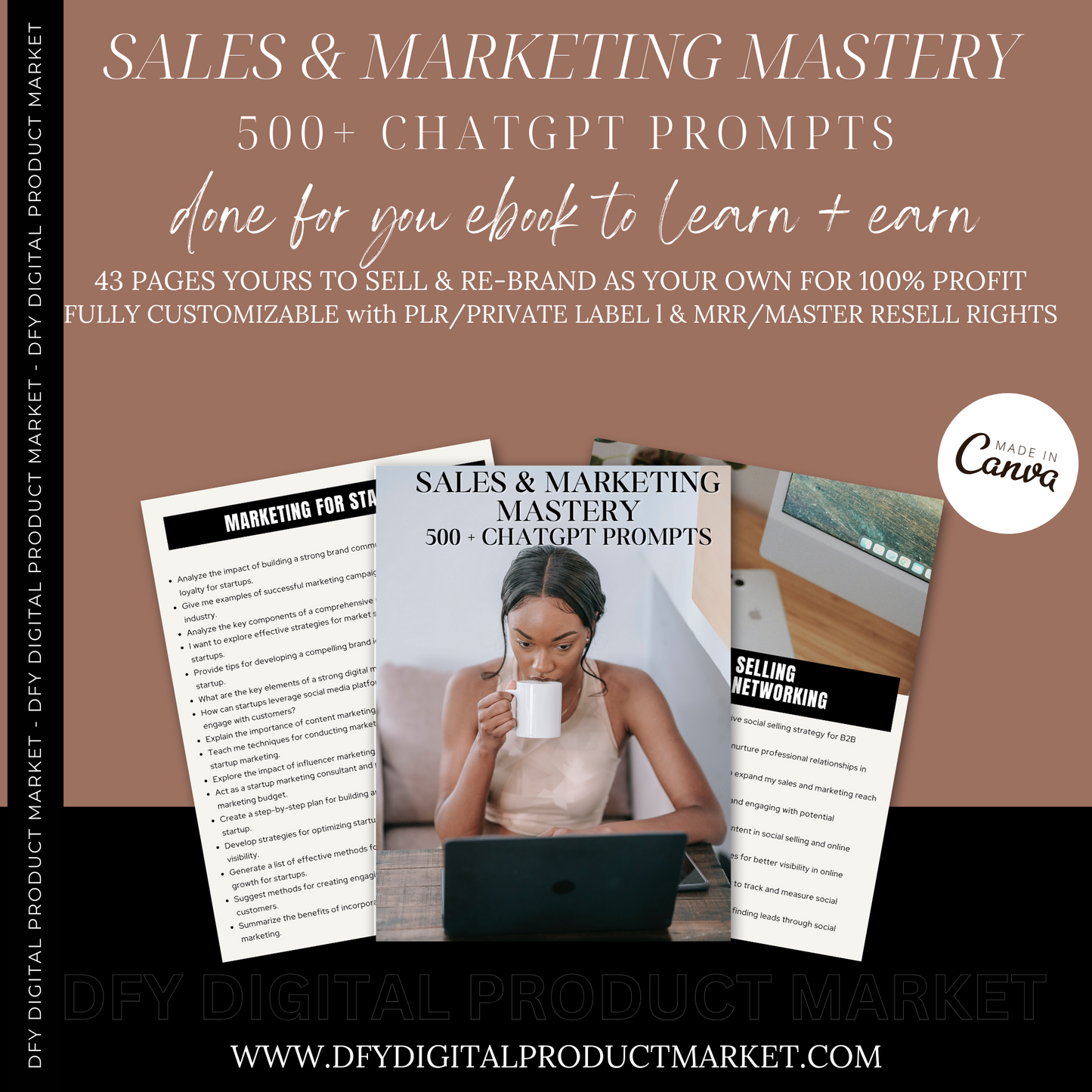 Sales + Marketing Mastery eBook - ChatGPT Prompts with MRR / PLR