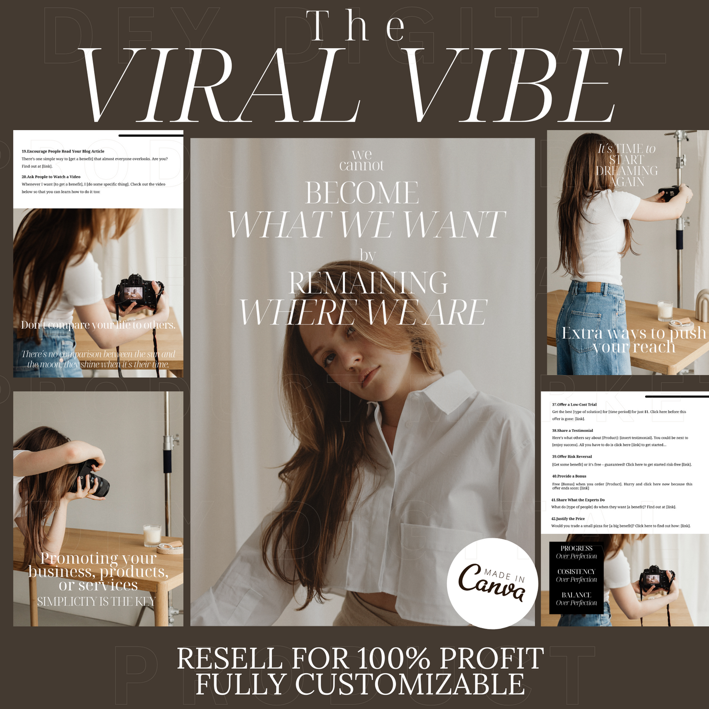The Viral Vibe - 50 Inspiring Social Media Ideas with MRR / PLR