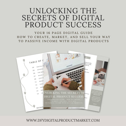 Unlocking the Secrets of Digital Product Success - How to Create and Sell - Lead Magnet