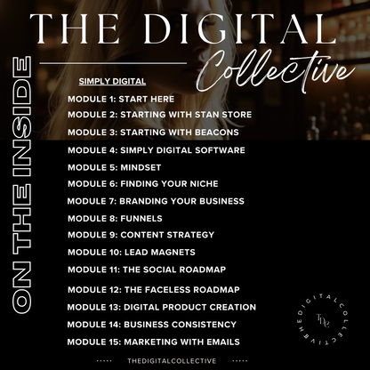 THE DIGITAL COLLECTIVE - Program with 3 MRR Courses