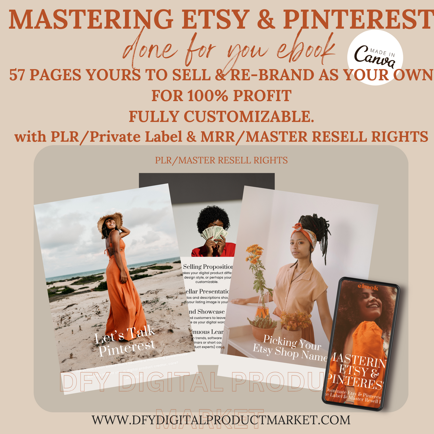 Mastering Etsy & Pinterest EBOOK with MRR/PLR