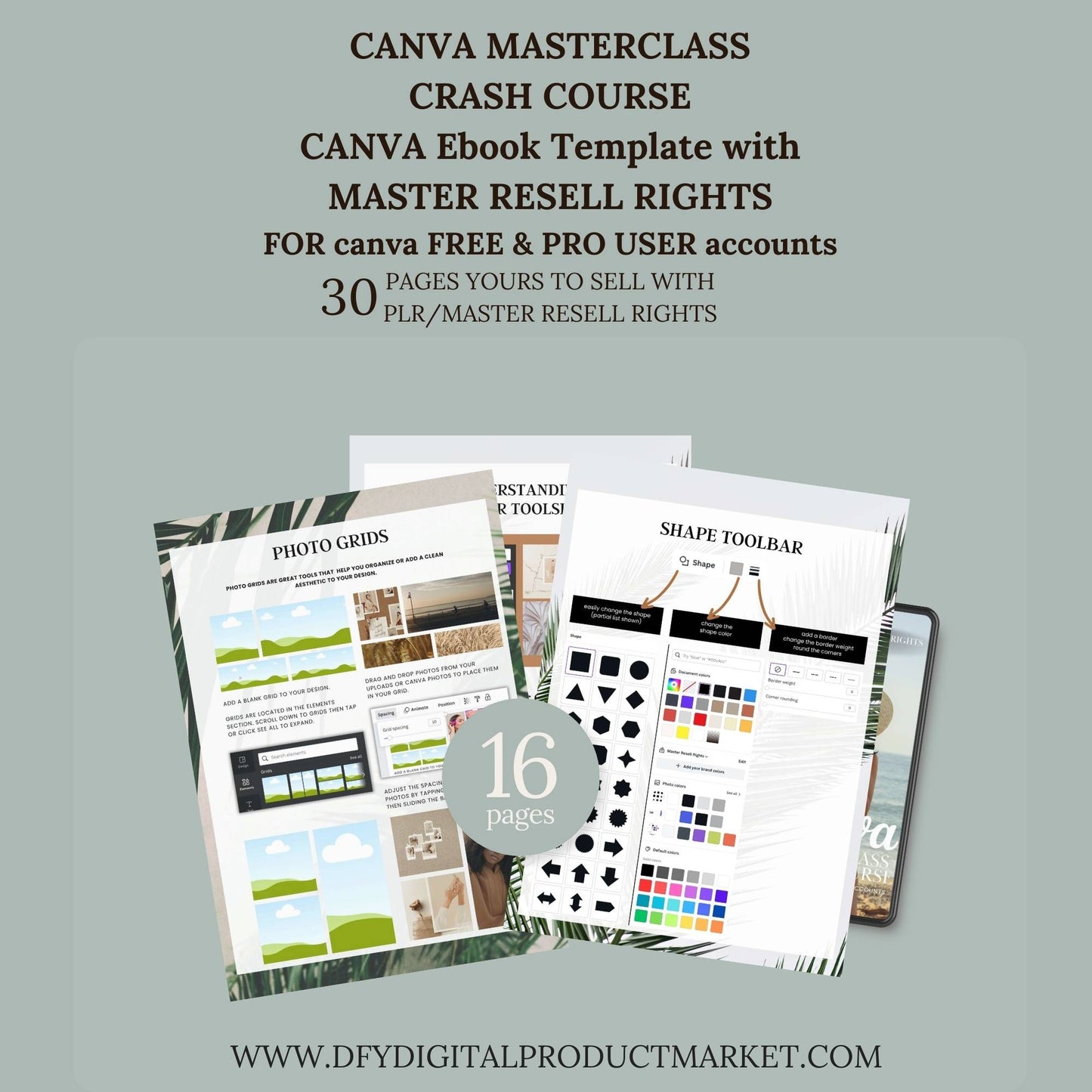 Canva Masterclass Crash Course with Master Resell Rights/PLR EBOOK